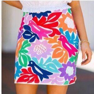 j.marie White Embroidered Skirt (purchased from boutique)